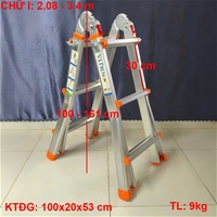 Thang nhôm rút trượt gấp gọn NIKITA NKT-AM03