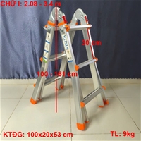 Thang nhôm gấp trượt đa năng AM03