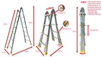 Thang nhôm gấp trượt đa năng AM04