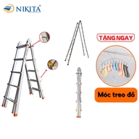 Thang nhôm rút lồng gấp trượt đa năng NKT-AM05