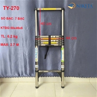 Thang INOX Rút Đơn Chống Trượt NIKITA TY-270