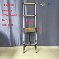 Thang INOX Rút Đơn Chống Trượt NIKITA TY-310