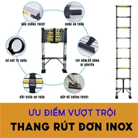 ƯU ĐIỂM VƯỢT TRỘI CỦA THANG RÚT ĐƠN INOX NIKITA