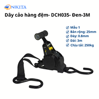 Dây Cảo Hàng 035 Loại Có Đệm 2.5m & 3m Màu Đen NIKITA