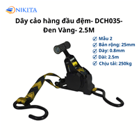 Dây Cảo Hàng 035 Loại Có Đệm 2.5m & 3m Màu Đen NIKITA