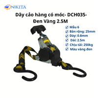 Dây Cảo Hàng 035 Loại Có Móc 2.5m & 3m Màu Đen NIKITA