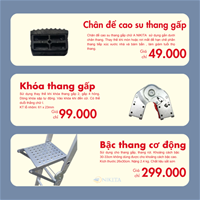 Tổng Hợp Phụ Kiện Thang Gấp, Thang Rút Đơn, Đôi NIKITA