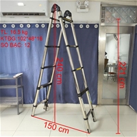 Thang Rút Đôi Inox Chữ A, Chữ I Chính Hãng NIKITA IDA 50