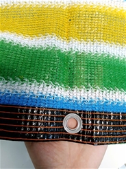 Lưới Bạt Che Nắng Ban Công Ngoài Trời Màu Sọc Xanh Vàng