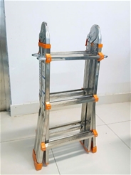 Thang Inox Rút Lồng Gấp Trượt 3 Bậc NKT-AD03