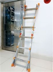 Thang Inox Rút Lồng Gấp Trượt 3 Bậc NKT-AD03