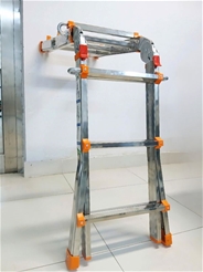 Thang Inox Rút Lồng Gấp Trượt 6 Bậc NKT-AD06