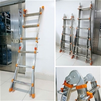 Thang Inox Rút Lồng Gấp Trượt 5 Bậc NKT-AD05