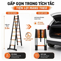 Thang Rút Đôi Thép Carbon Chống Gỉ, Chịu Lực Tốt NIKITA IRA30-320