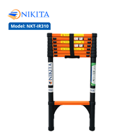 Thang Rút Đơn Thép - Cao 3m1, 8 Bậc - NIKITA IR310 Dùng Cho Lắp Đặt Và Bảo Trì