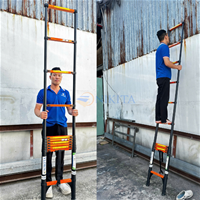 Thang Rút Đơn Thép - Cao 4m3, 11 Bậc - NIKITA IR430 Cho Công Trình Chuyên Nghiệp