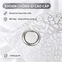 Rèm Chống Nước Chất Liệu Nhựa Cho Phòng Tắm, Vách Ngăn NIKITA