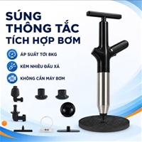 Súng Thông Tắc Bồn Cầu Đa Năng Tích Hợp Bơm NIKITA