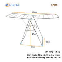 Giàn Phơi Quần Áo Gấp Gọn Tiện Lợi NIKITA GP058