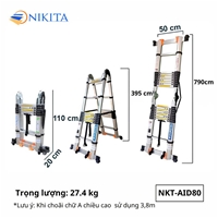 Thang nhôm rút đa năng Nikita NKT-AID80
