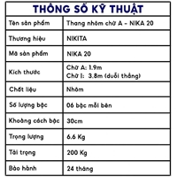 Thang chữ A đa năng Nikita - NIKA 20