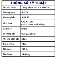 Thang chữ A đa năng Nikita - NIKA 20