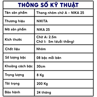 Thang chữ A đa năng Nikita - NIKA 25