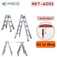 Thang nhôm gấp trượt đa năng AD03