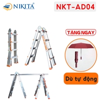 Thang nhôm gấp trượt đa năng AD04