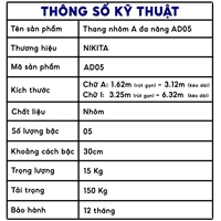 Thang nhôm gấp trượt đa năng AD05