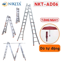 Thang nhôm gấp trượt đa năng AD06