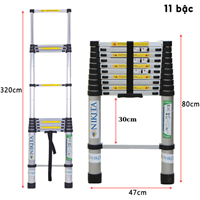 Thang nhôm rút Nikita NKT-TL320
