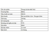 Thang nhôm rút Nikita NKT-TL320