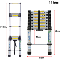 Thang nhôm rút Nikita NKT-TL410