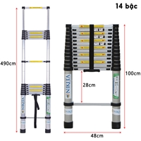 Thang nhôm rút Nikita NKT-TL490