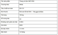 Thang nhôm rút Nikita NKT-TL500