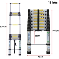 Thang nhôm rút Nikita NKT-TL620