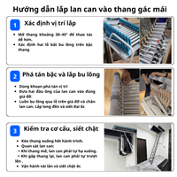 Thanh Lan Can Thang Gác Mái NIKITA - An Toàn, Chắc Chắn, Điều Chỉnh Linh Hoạt