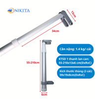 Thanh Lan Can Thang Gác Mái NIKITA - An Toàn, Chắc Chắn, Điều Chỉnh Linh Hoạt