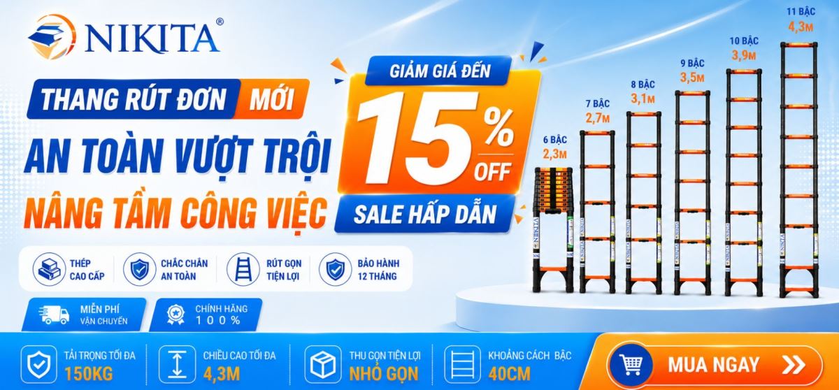 Banner Sale Thang Rút Đơn NIKITA