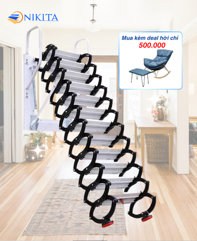 Cầu thang ốp tường